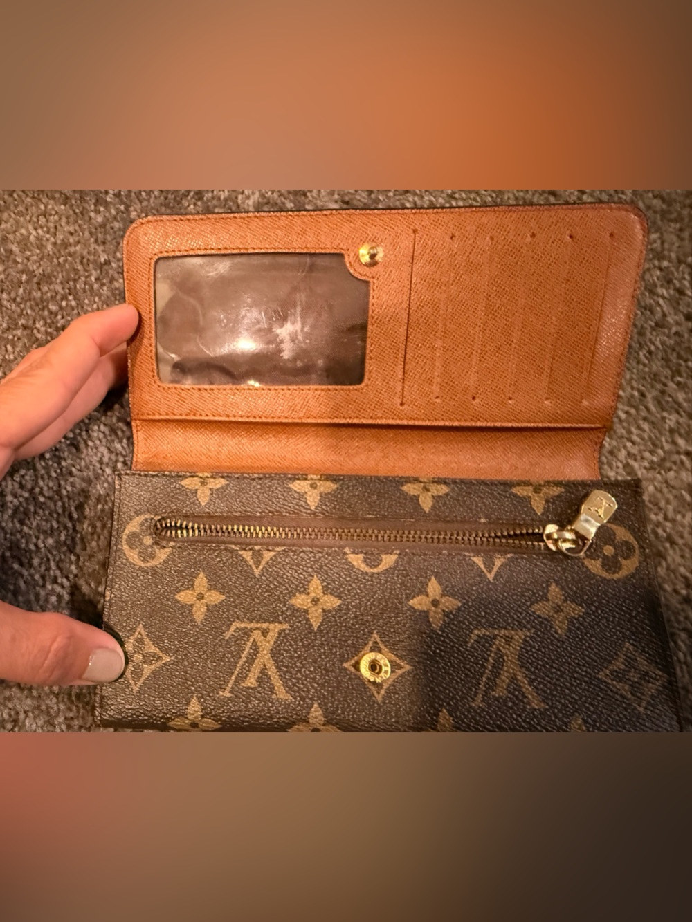 Louis Vuitton Monogram Canvas Long Wallet in Brown and Tan - Picture 2 of 7